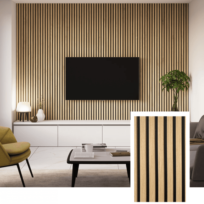 Akustisk lamellpanel — (2,7 m × 1,10 m)