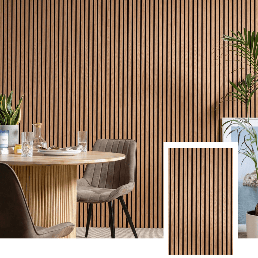 Akustisk lamellpanel — (2,7 m × 1,10 m)
