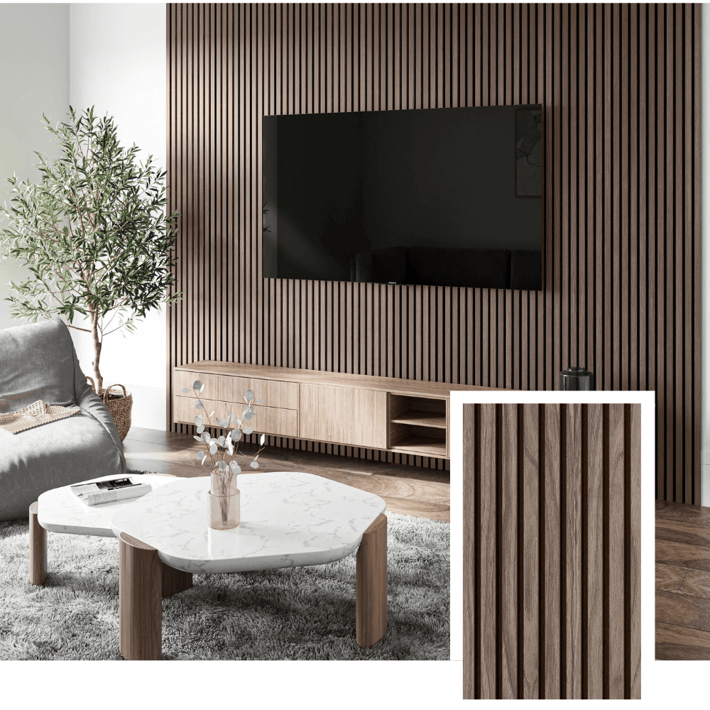 Akustisk lamellpanel — (2,7 m × 1,10 m)